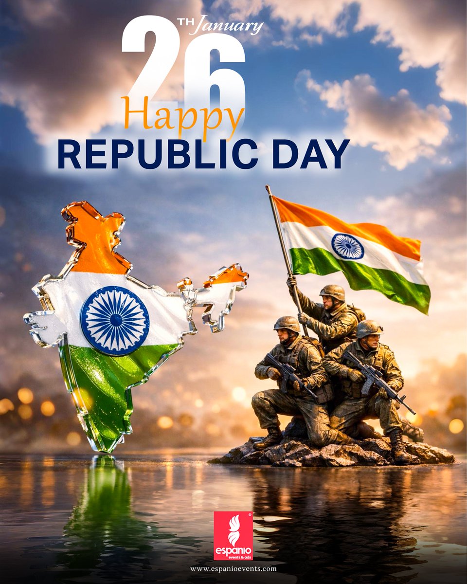 mrsglobal23's tweet photo. Celebrating the values that shape our nation — courage, unity, and freedom. 🇮🇳
Wishing everyone a proud and joyful Republic Day.

#RepublicDay #26thJanuary #ProudIndian #UnityInDiversity #IndianConstitution #NationFirst #SalutingOurHeroes #JaiHind #VandeMataram #India https://t.co/kVRamNskWs