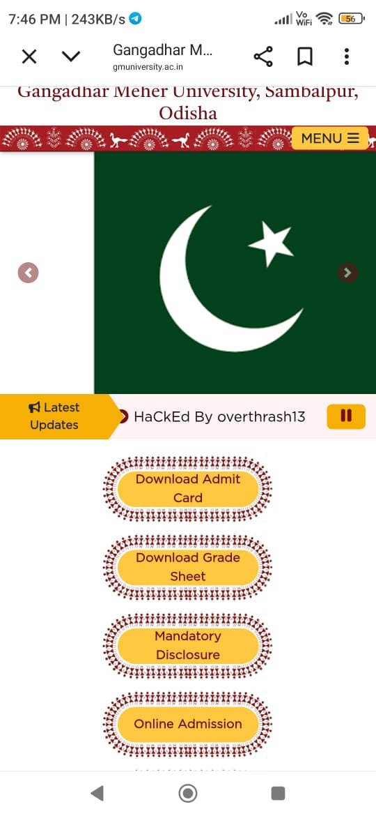 WTF xd Whom Did you Traced in Sambalpur??😂😂😂

It was done here in Pakistan Pajeets 

#Overthrash1337
#TeamAzraelAngelOfDeath 
#HazardousCyberTeam

defacer.id/mirror/id/2243…
