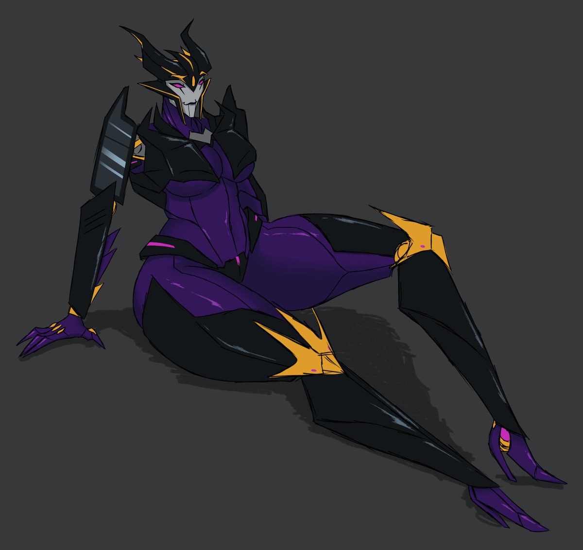 Av3rageJan3's tweet image. Haven't drawn her in a long while bro 😭

#TransformersPrime #Airachnid