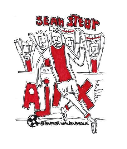 Voorspel de juiste eindstand van #AJAvol en WIN deze originele tekening van <a href="/henkveen/">Henk Veen</a>! Mention en volg ons beide en RETWEET als je een Ajacied bent! #AJAX