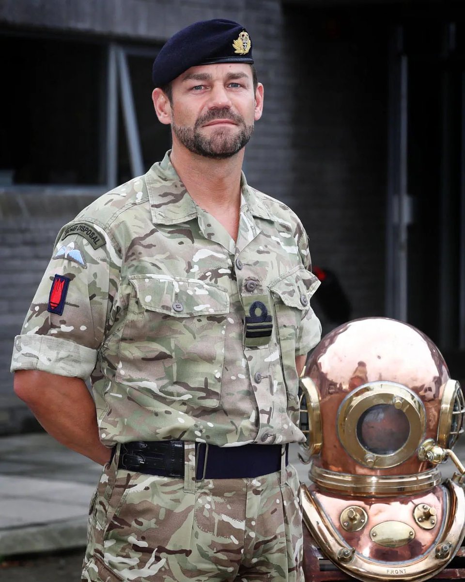 Dear Mr Trump.
This was my former colleague Lt Cdr (later Captain) Al Nekrews CBE QGM RN with the Queen’s Gallantry Medal he was presented by HM Queen Elizabeth II after returning from a seven-month deployment in Afghanistan where he led a four-man IED disposal team in 2012/13.