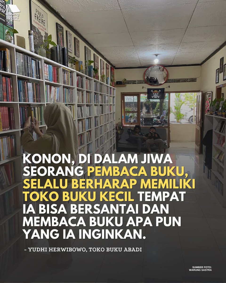 warungsastra's tweet image. Sudahkah ke Toko Buku Warung Sastra? ☕️