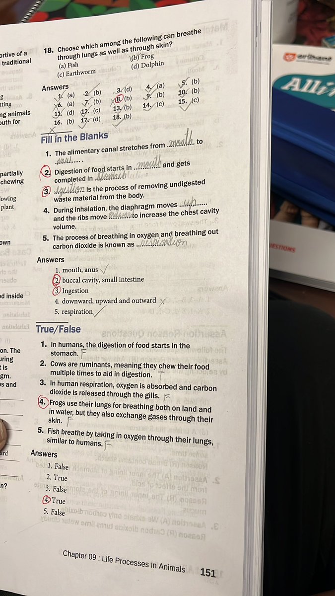 abhinavkrkomal's tweet photo. @arihantpub Pls crosscheck the answers printed in this book. Refer to red highlighted. In ur lecture note (mouth) its written.. digestion starts with mouth. But for same questions ur answer mentioned is ‘buccal cavity’. Class -7 Allinone science https://t.co/6L9vrKiFHr