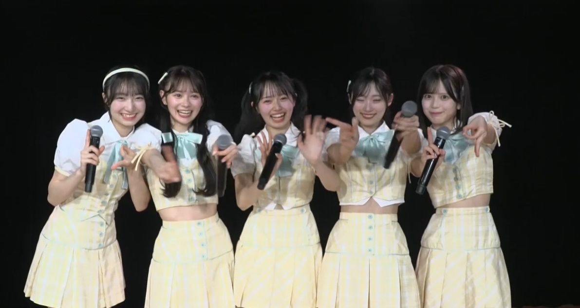 終演後③ #白鳥沙怜 #伊藤百花 #花田藍衣 #奥本カイリ #川村結衣