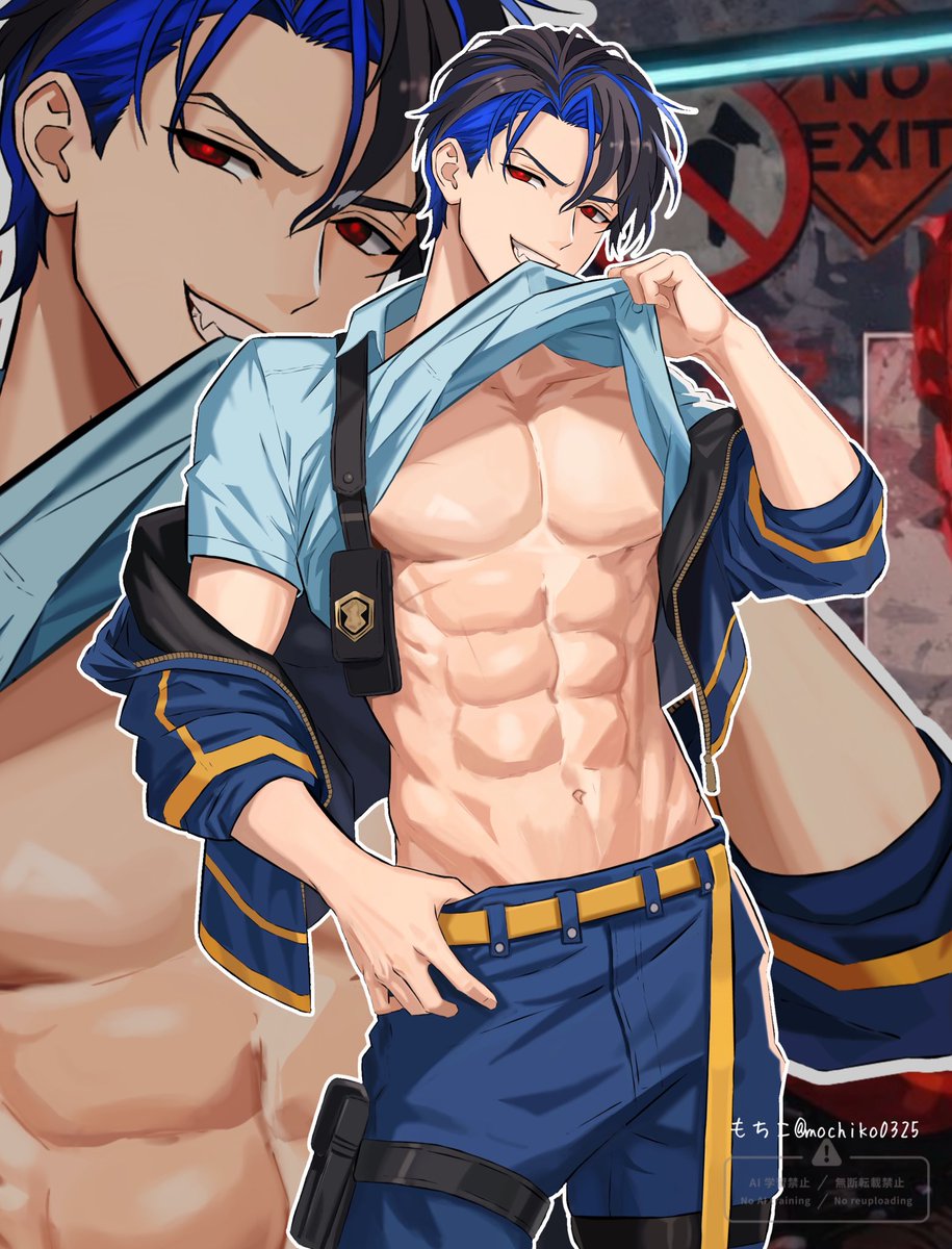 mochiko0325's tweet image. 最近刀の🚨さんに狂ってますが
素手の看守さんも良いよね🤛
#パラライファンアート