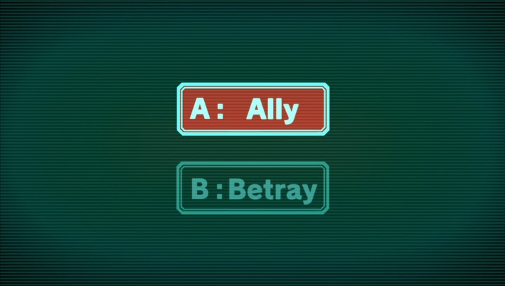 ZeroEscapeAny's tweet image. Alice chose to ally with Snake. They're so nice!