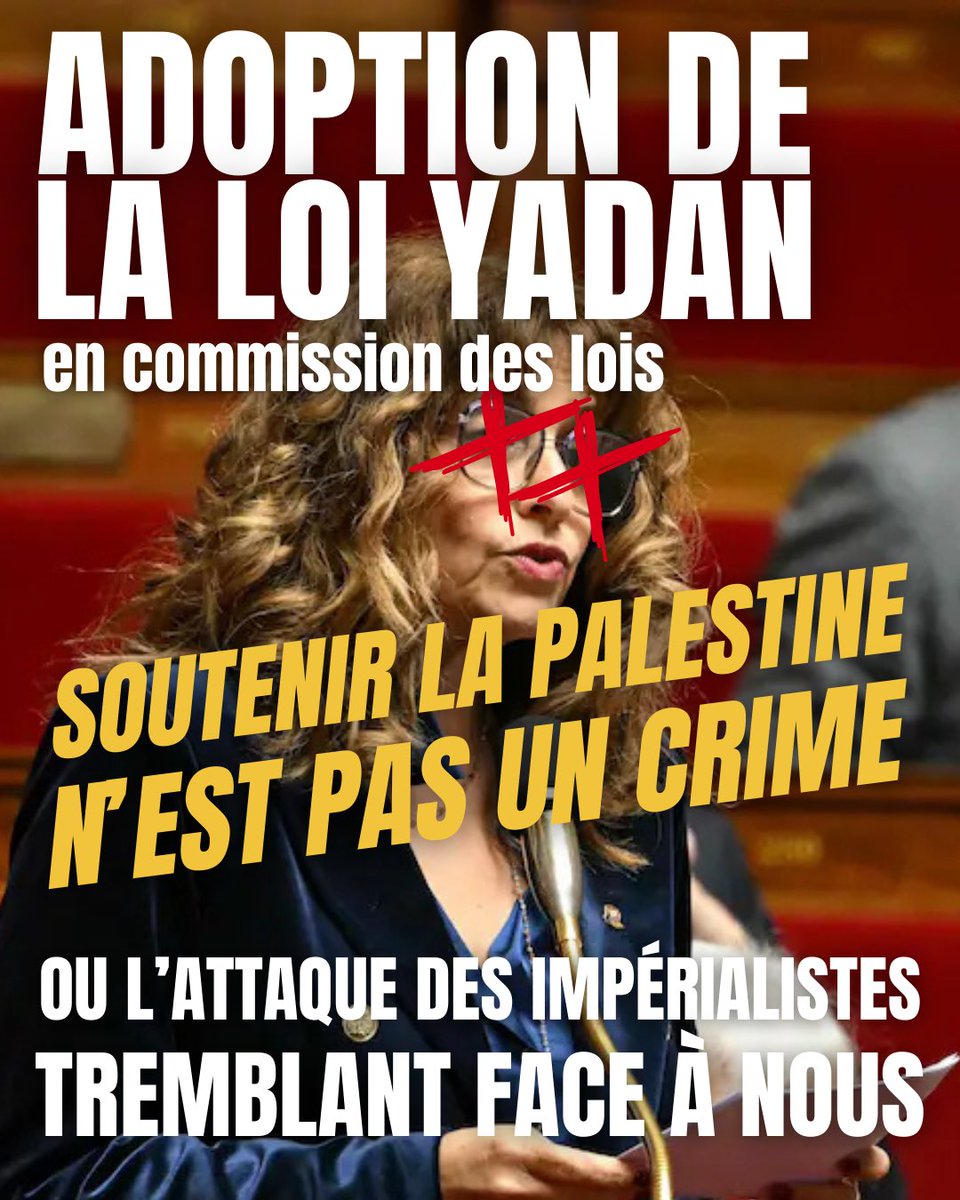 🚨 La loi Yadan adoptée en commisssion des lois !

1/4