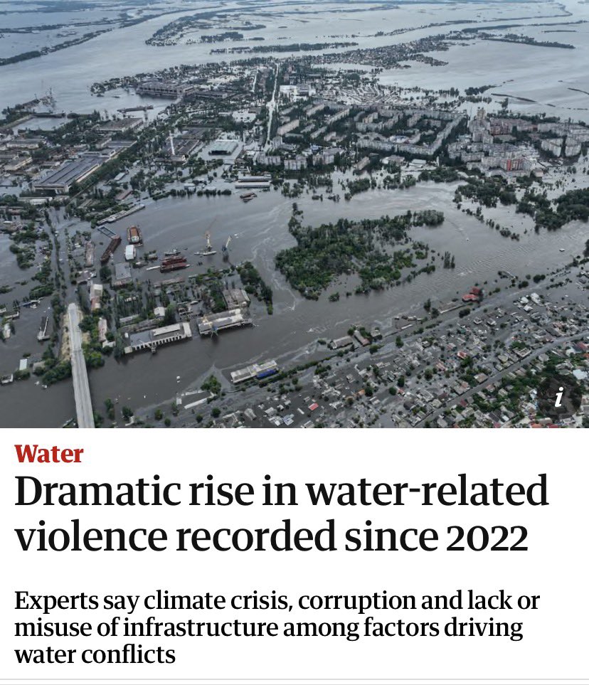 The Water Wars are looming while we’re being distracted by psychopaths.

It’s all connected, &amp; we’re rapidly running out of time.
