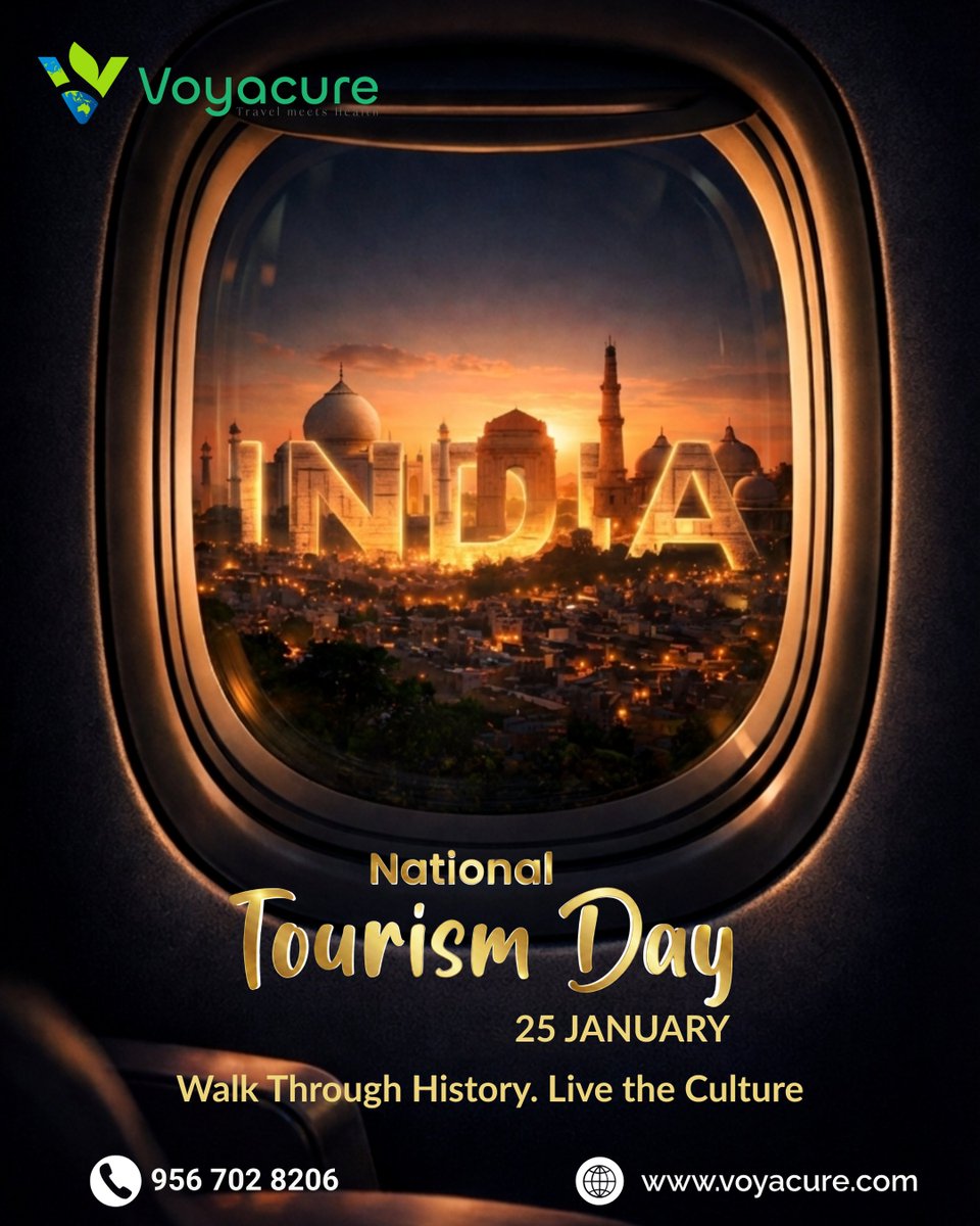 voyacure's tweet photo. Ever dreamed of seeing India from the sky and the soul? 
This is not just travel.
This is culture, history, and connection.
Celebrate National Tourism Day – Jan 25
Travel where every step tells a story 🇮🇳 https://t.co/ozUxWysGHc