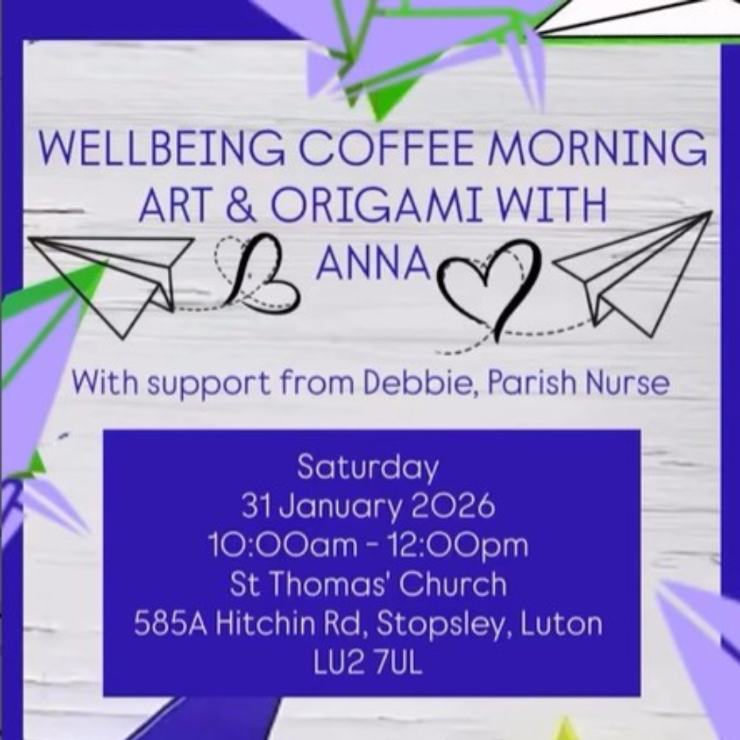 hwluton's tweet photo. WELLBEING COFFEE MORNING
🗓 Saturday, 31 January 2026
⏰ 10:00am – 12:00pm
#tacklinghealthinequalities #arttherapylife🎨 #wellbeing #socialprescribing💊 #equalitypcn🤝 https://t.co/BMf1vpmsvM
