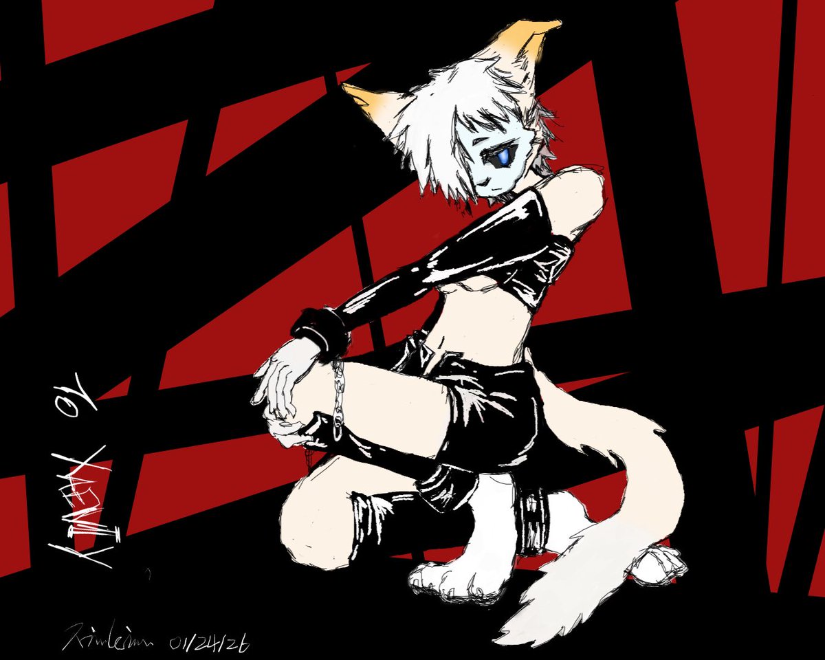 drew <a href="/cyberteXudo/">一般路过赛博奶牛猫</a> :3
time to create some latex slop
p.s affinity is goated u should all try it out