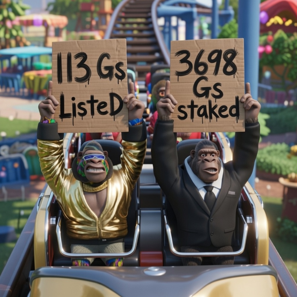 Delist your Gs.
Stake your Gs.
Earn $Pnutz.
<a href="/GeezOnApe/">GeezOnApe</a>