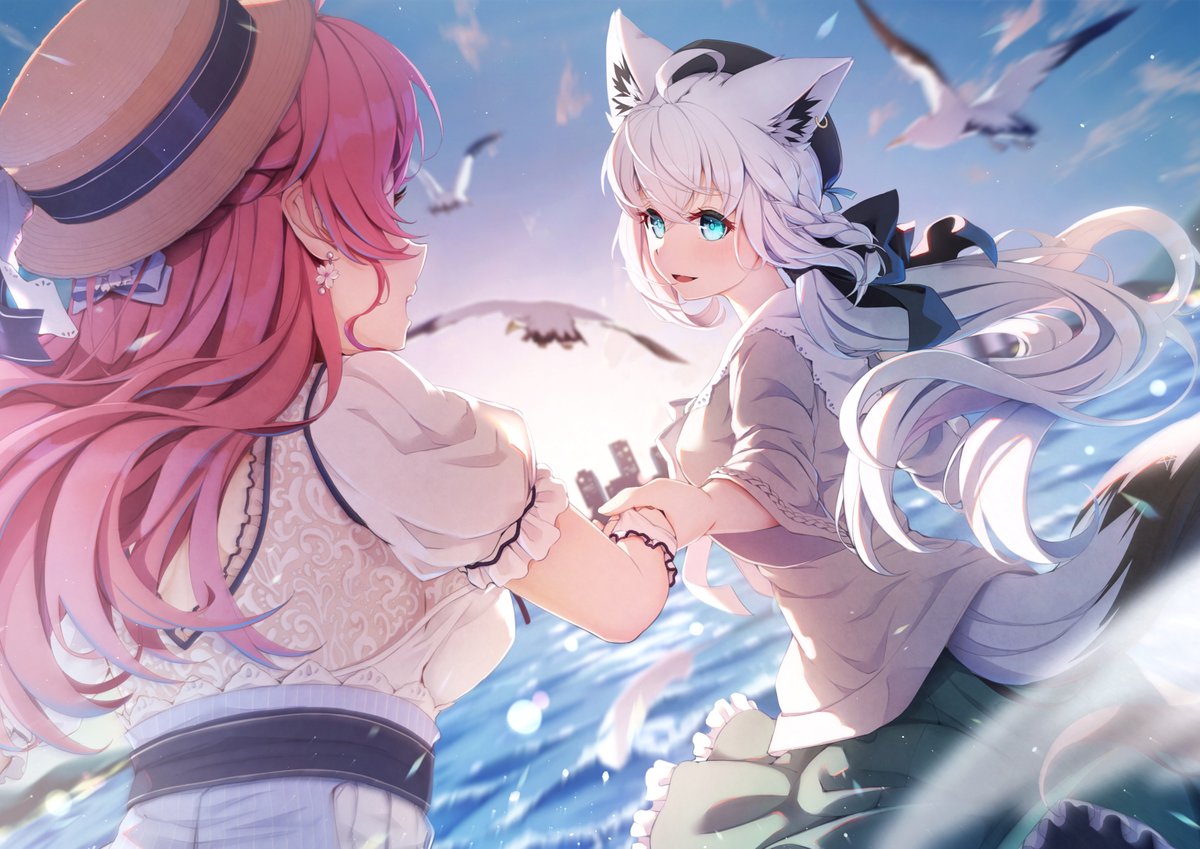 こっちだよ 
#絵フブキ 