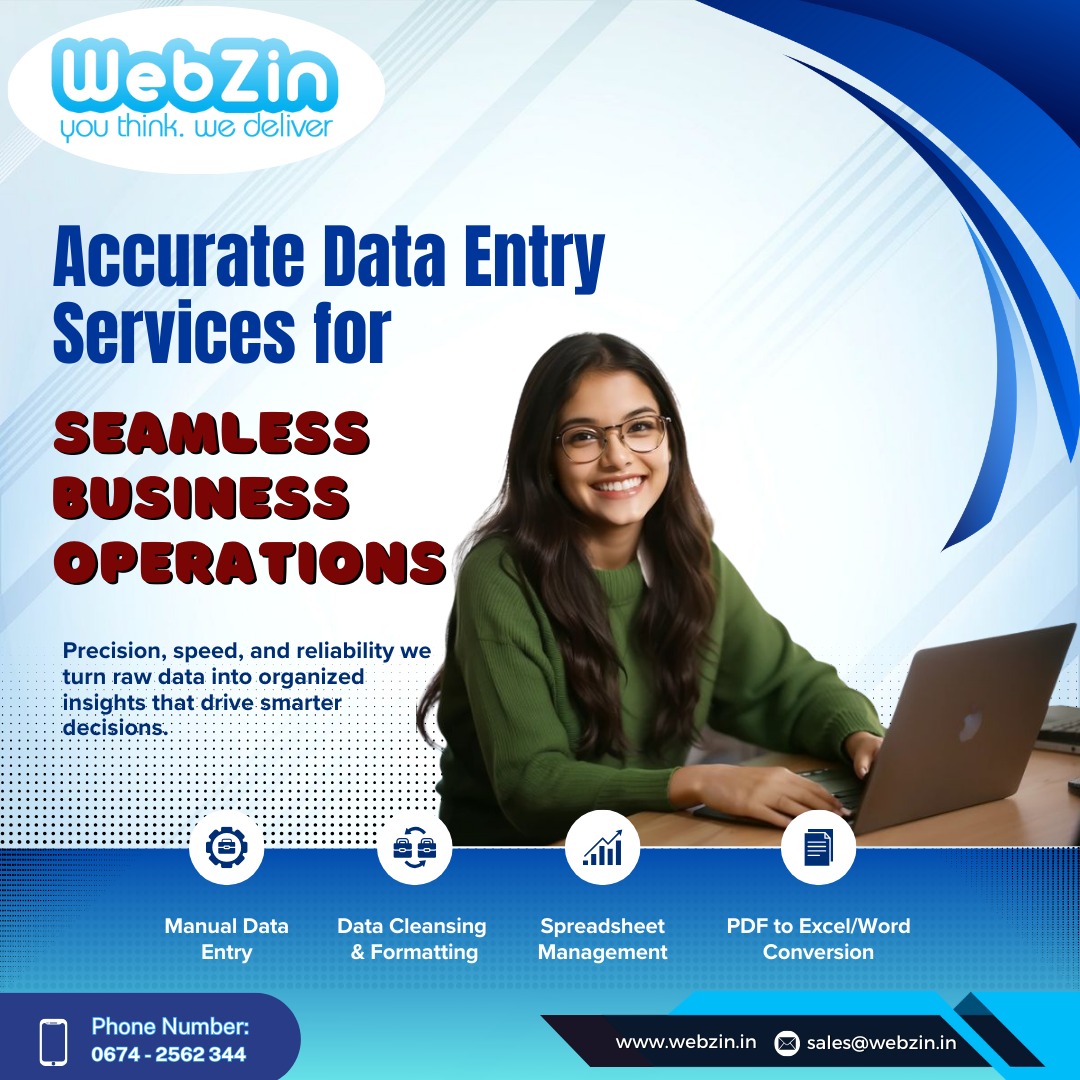 webzinin's tweet image. Reliable data. Real results.
💻 Choose Webzin Infotech for Accurate Data Entry Services that keep your business running smoothly. 🌐 Visit us at webzin.in  
 
#DataEntry #WebzinInfotech #DataManagement #BusinessEfficiency