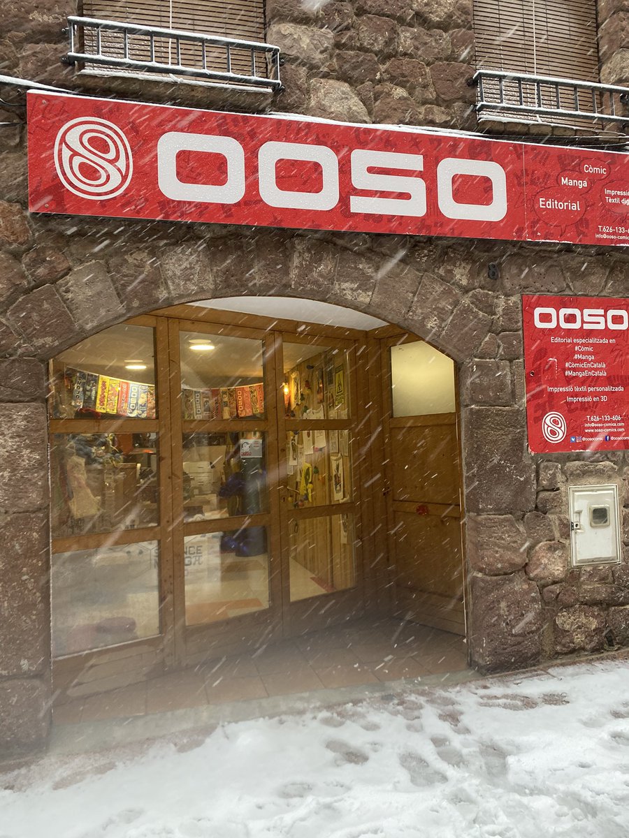 oosocomic's tweet image. ❄️ Pues así estamos hoy, así que… “Año de nieves año de bienes” 🤞 😂 #neu #prades #ooso