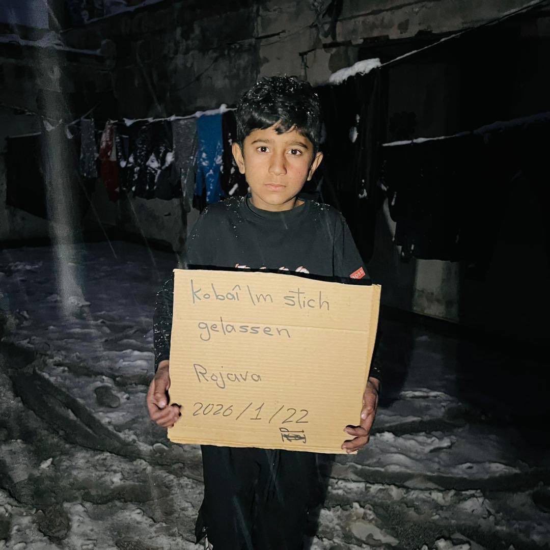nekes47's tweet photo. @UN @UNESCO Another child died of the cold in Kobani. Another mother couldn't keep her child warm. Neither bombs nor bullets... the cold killed. The world watched. #KobaniUnderSiege
#DefendRojava

@UN
@LindseyGrahamSC https://t.co/rSPJi8Ork0