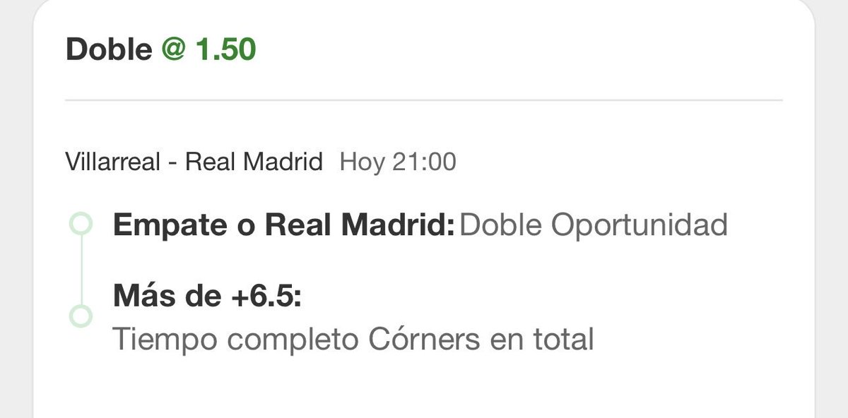 stakevalue's tweet image. 🇪🇸 Real Madrid X2 y +6,5 córners 
✍️ Veo a un Villarreal débil últimamente, el Madrid parece que va en crecimiento, partido muy de ida y vuelta