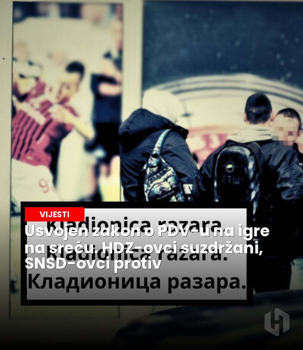 hercegovinainfo's tweet image. Zastupnički dom BiH usvojio je zakon o oporezivanju igara na sreću unatoč podjelama među strankama, čime se igre uvode u sustav PDV-a. - hercegovina.info/vijesti/bih/us…

#PDV #igreNaSreću #ZakonOBiH