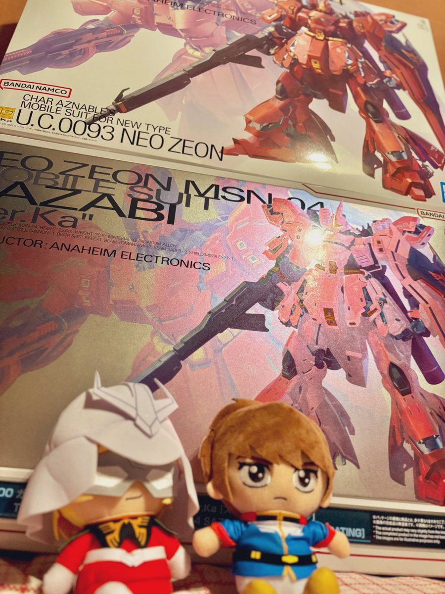 こちらはMGサザBとMGサザBと🟥⬜️

いや本当はこんな2つも買うつもりはなかったんです本当です🫠🫠🫠