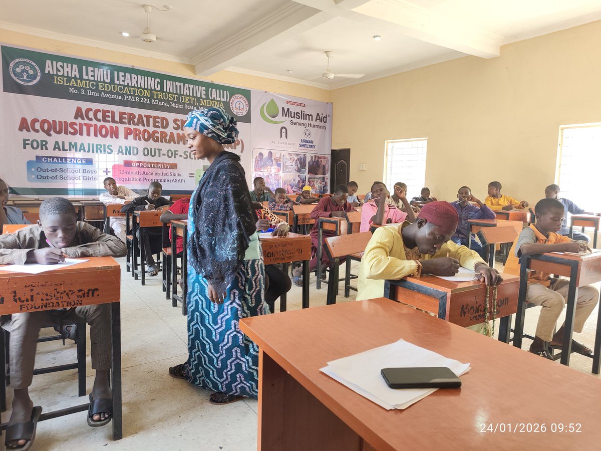 ASAP4ALLI's tweet photo. Examinations are underway for Cohort 5 students, concluding Phase 1 of the programme.soon beginning their skills acquisition &amp; a step closer to becoming great leaders.AllahuAkbar. #asapalli #ietalli #xyz #examination #fypシ゚viralシfypシ゚viralシalシ #asap #students #allahuakbar https://t.co/t18HAqKZuS