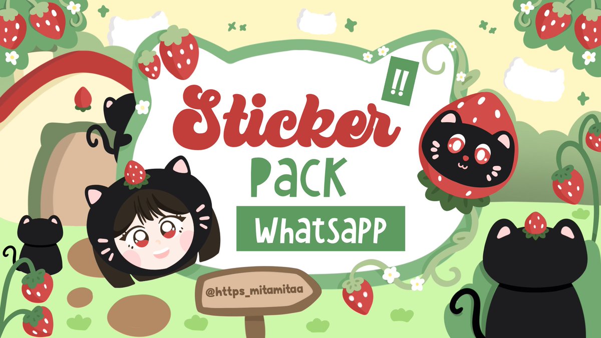 Help rt, thank you 🍓
Halo semuaa! Mitaa lagi ready sticke pack whatsapp untuk ba nih! 

Nanti dapat sudah berupa sticker pack whatsapp yaa

Avail Replace and recolor yaa! Price bisa cek Alt 🍓🐈‍⬛ #zonauang