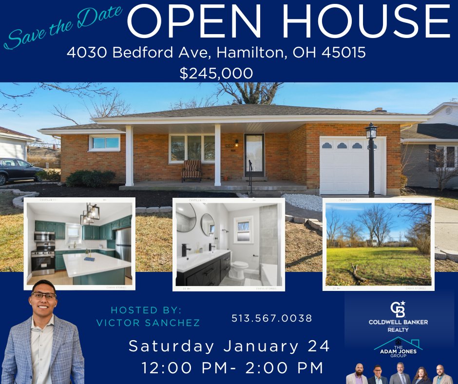AJohioRealtor's tweet image. OPEN HOUSE BLITZ before the STORM! 🌨️ Thurs, Fri, Sat.
Come out and see Victor TODAY!!
4030 Bedford Ave is a freshly updated Lindenwald beauty! 🏡 Features a new roof, huge finished basement w/ wet bar &amp;amp; fenced yard. Move-in ready!
#HamiltonOH #Lindenwald #RealEstate #OpenHouse