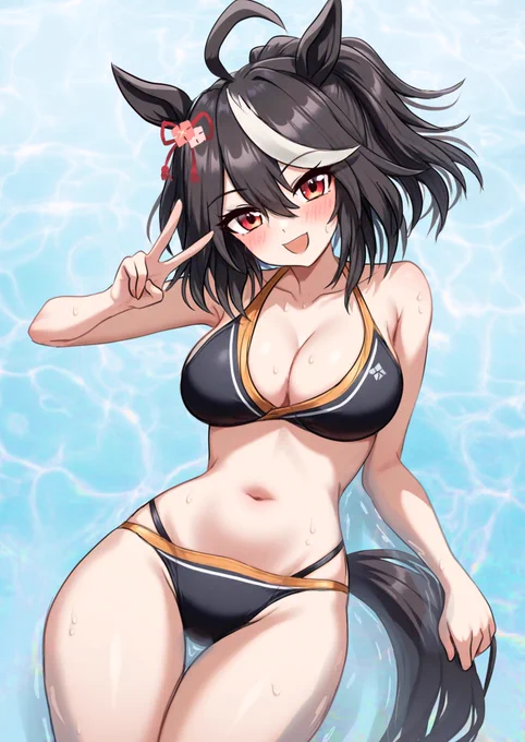 寒いから水着キタちゃんでも見て暖まっていってよ