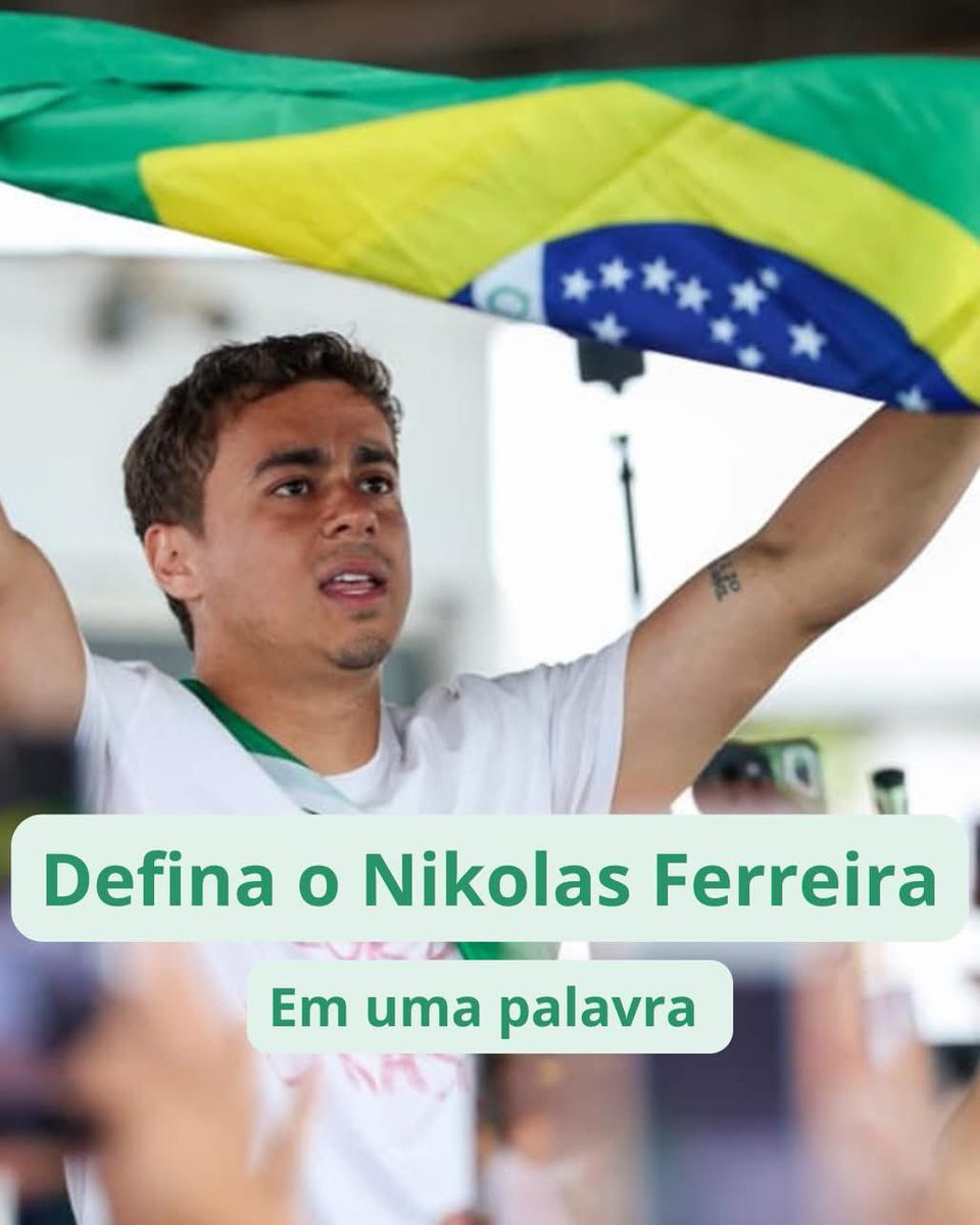 Jouberth19's tweet photo. Nikolas Ferreira é guerreiro. 👊🏻🇧🇷

ACORDA BRASIL https://t.co/tnHBku5vMa
