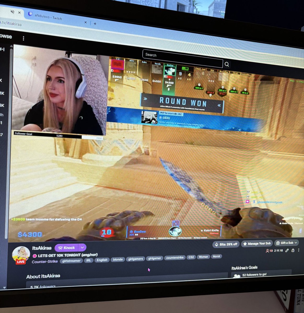 itsaakira's tweet image. liveeeee playing cs2 !! #cs2 #counterstrike #counterstrike2 #twitch