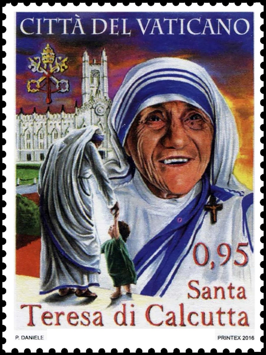 stamps-gr.blogspot.com/2026/01/mutter…

Mutter Teresa (1910-1997) Η Μητέρα Τερέζα ή Αγία Τερέζα της Καλκούτας ήταν αλβανικής καταγωγής καθολική μοναχή, ιδρύτρια του τάγματος «Ιεραπόστολοι της Φιλανθρωπίας» που ανέπτυξε πολυετή ανθρωπιστική δράση και ιεραποστολικό έργο, ειδικότερα στην Ινδία.