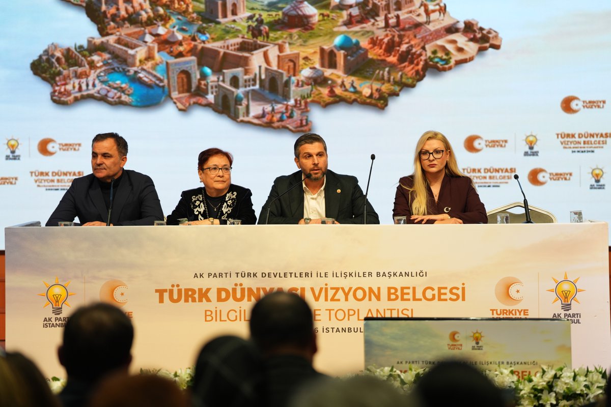 İl Başkanlığımızda, AK Parti Genel Başkan Yardımcımız, Türk Devletleri ile İlişkiler Başkanımız ve Ankara Milletvekilimiz Prof. Dr. Kürşad Zorlu’nun katılımlarıyla Türk Dünyası Vizyon Belgesi Programına ev sahipliği yaptık.

Program kapsamında gerçekleştirilen “Türk Dünyasında