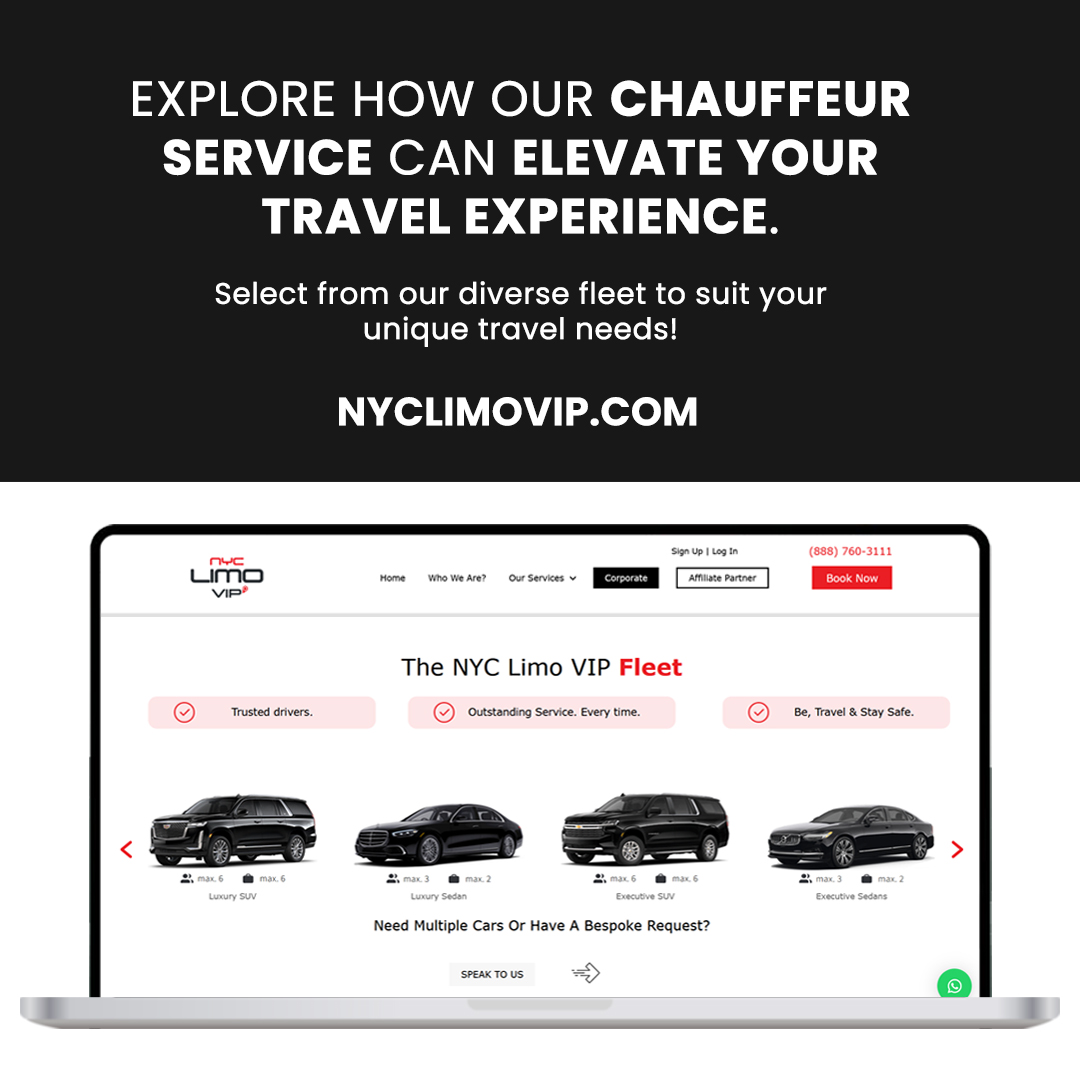 NYCLimoVIP's tweet image. Explore how our chauffeur service can elevate your travel experience.

Select from our diverse fleet to suit your unique travel needs!

Toll Free: +1-888-760-3111
nyclimovip.com

#nyclimovip #groundtransportation #chauffeurs #travel #chauffeurservice