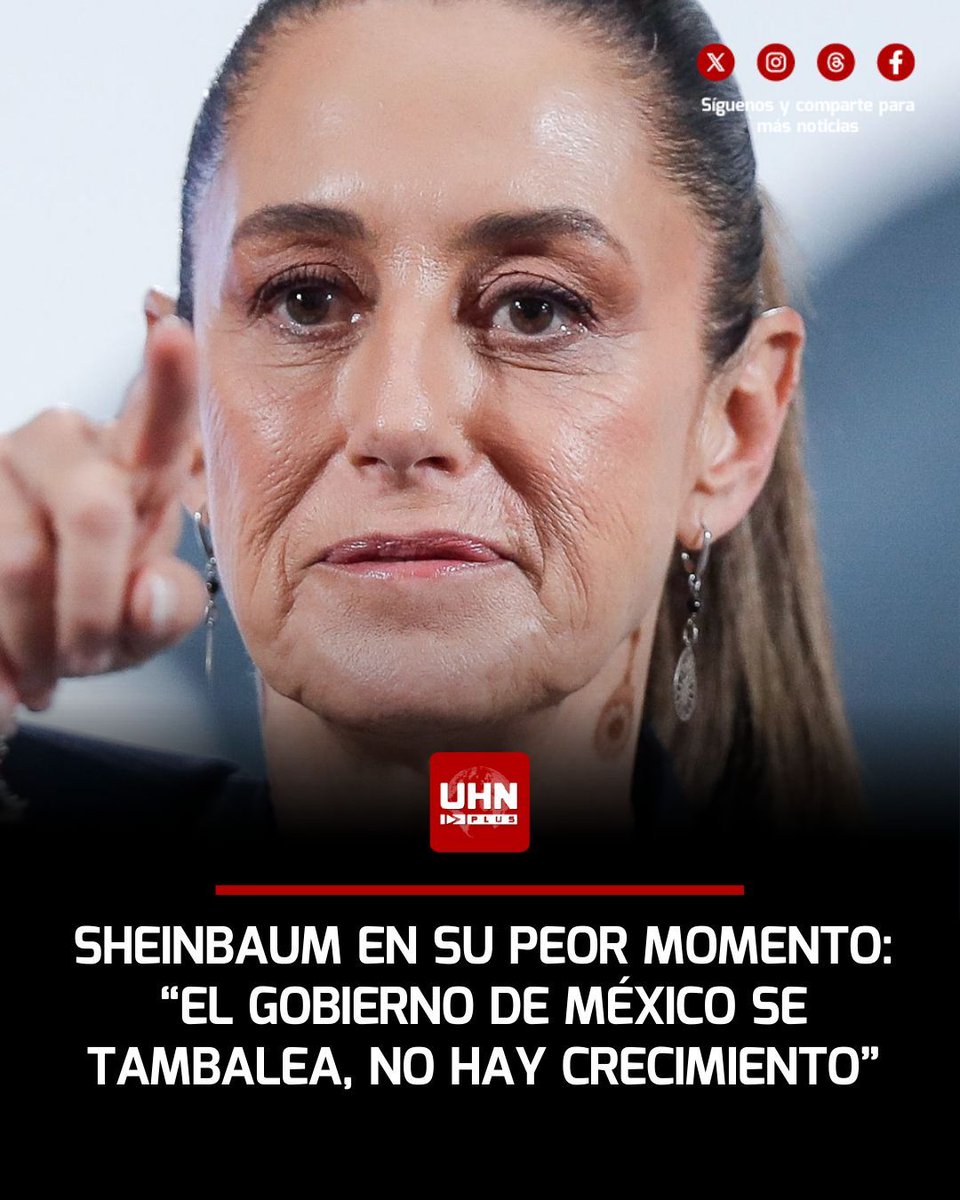 🇲🇽‼️ | Claudia Sheinbaum atraviesa su momento más tenso desde que llegó a la presidencia mexicana. Un lapidario informe del medio británico The Economist asegura que el mandato se tambalea por una crisis interna generalizada: "Es cada vez menos probable que pueda rescatar a