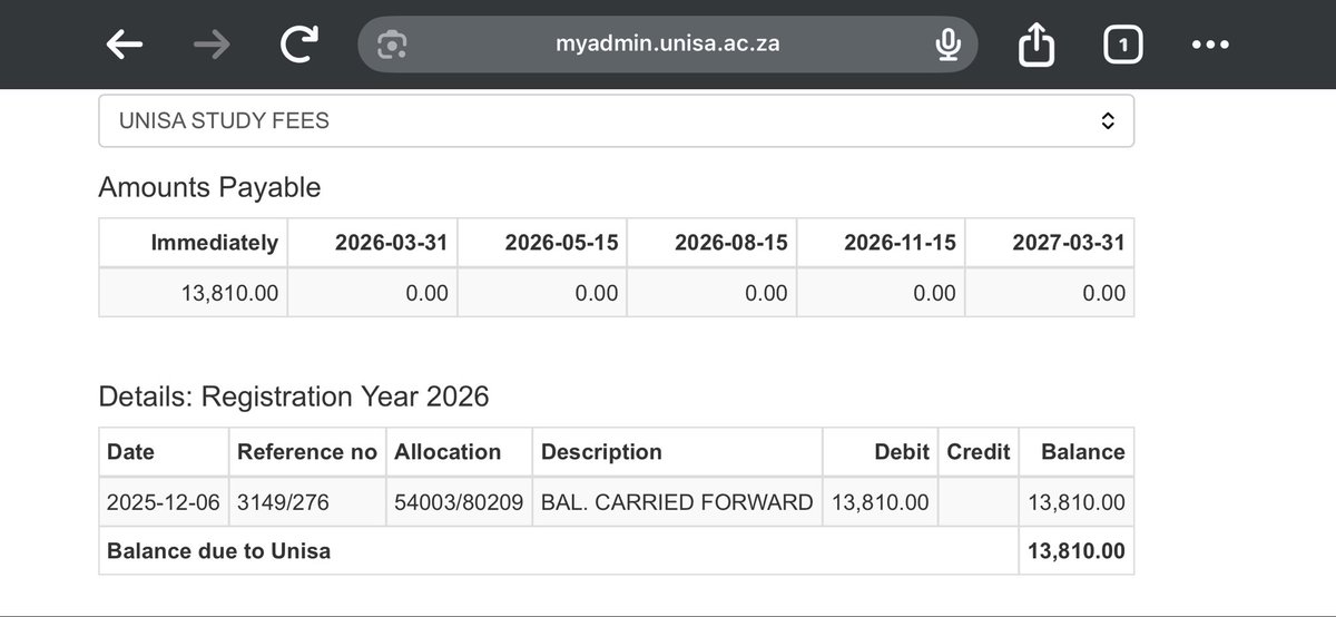 Guys I don’t have a heartbreaking story, I’m just seeking assistance with my student debt so that can register my last module. R20 can go a long way🙏🏾
