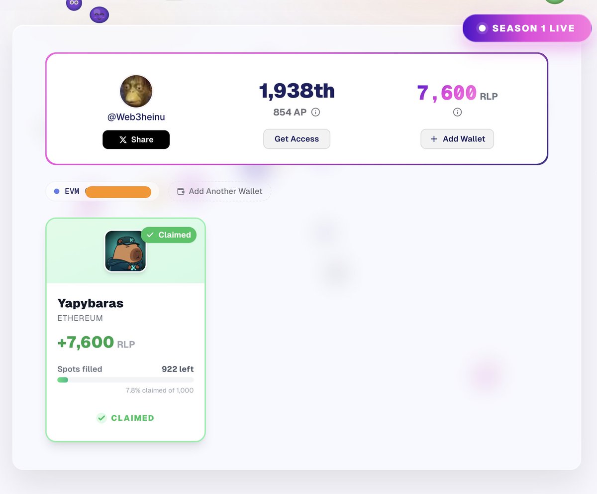 同嘴撸平台  <a href="/RallyOnChain/">Rally</a> 空投检查🪂 

waitlist.rally.fun/joinme/Web3hei…

这项目有单独给 <a href="/KaitoAI/">Kaito AI 🌊</a> 玩家分配积分，此前没交互过的可以连接X检查一下。

#airdrop #空投交互