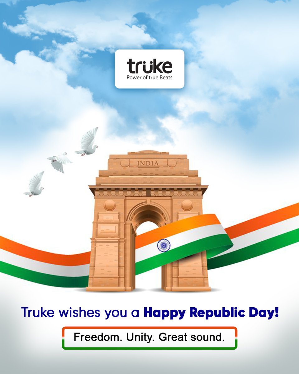 Freedom. Unity. Great sound. 🇮🇳
Celebrating the spirit of India this Republic Day.

#trukeind #HappyRepublicDay #ProudIndian #Truke