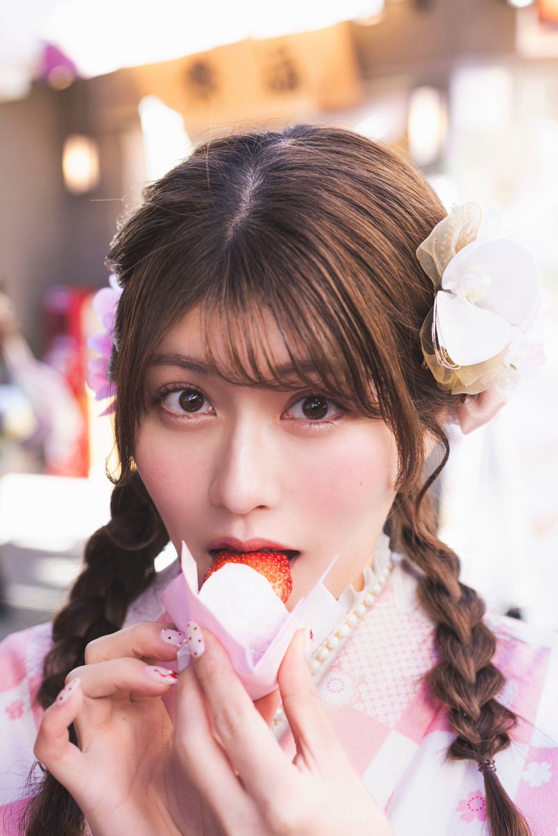 chitose_yoshino's tweet image. 着物似合ってる？☺︎︎