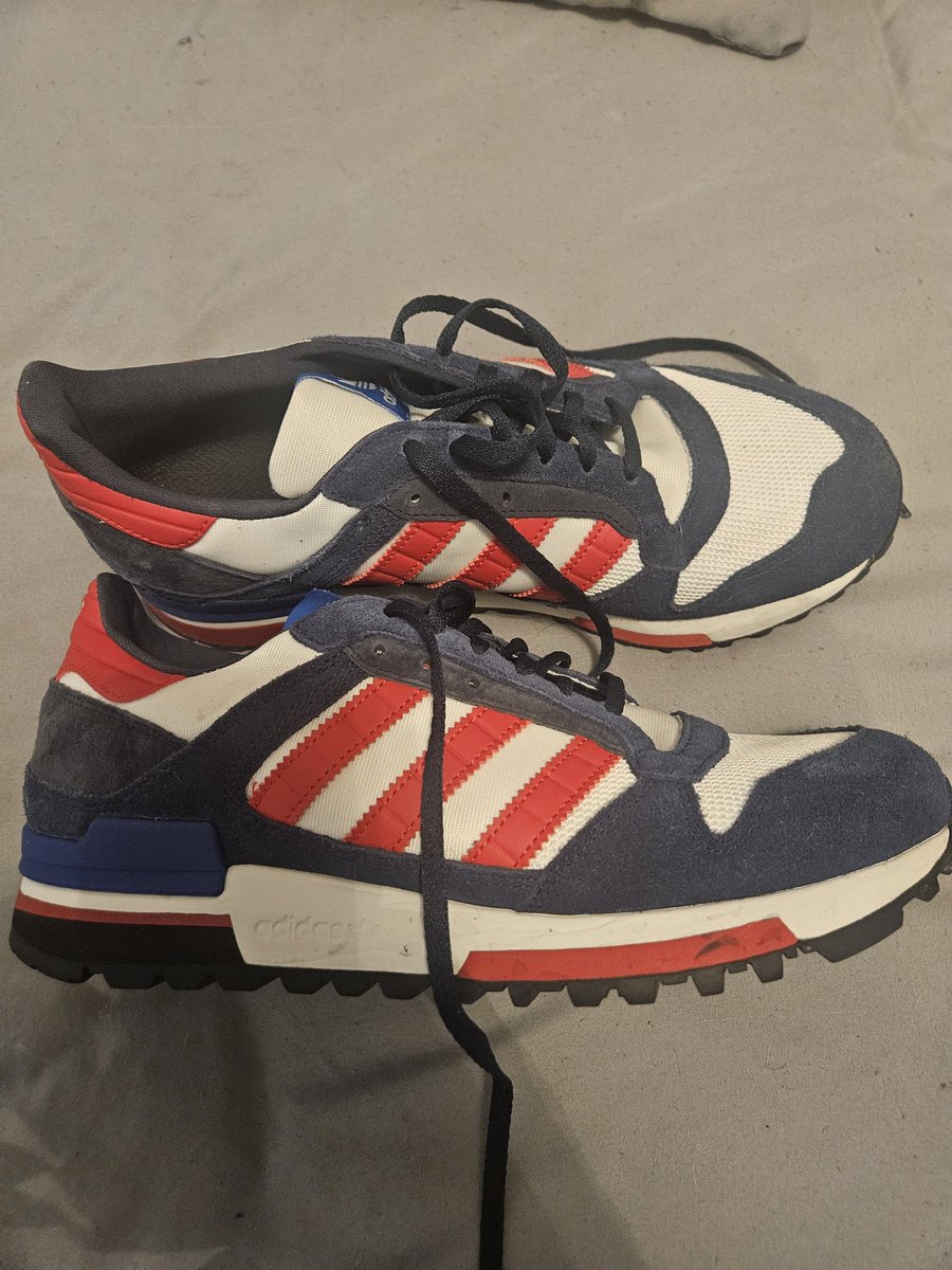 Jimcorinth's tweet image. Pair of Adidas ZX 600 for sale, 8.5. Need them gone to help fund my next pair. Worn once, not for me. £40 inc p&amp;amp;p. RT's, tags appreciated 🤞🙏💙🫶
#adidas #adifamily