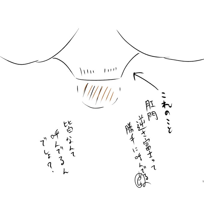 盛り上がる尻穴の事、勝手に自分の中で「逆さ富士」って思ってるんですけどなんか正確な呼び方あるんですかね? 