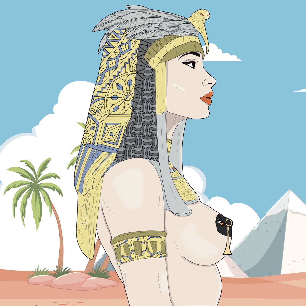 Dee egizie in versione hot: stampe uniche per la tua collezione! 🌙📜🏛️ 5 pezzi a 30€ totali. Contattami in DM per info. Aiutami a diffondere: condividi questo post! 
#sexy #Egyptian #illustration