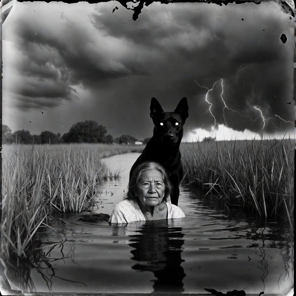 "En México decimos que los perros negros son los guías de las almas en el inframundo. Pero en 1968, en Xochimilco, un perro negro decidió que todavía no era hora de que su dueña cruzara el río."

Doña Refugio, o "Doña Cuquita" como le decían de cariño, era una mujer menuda que