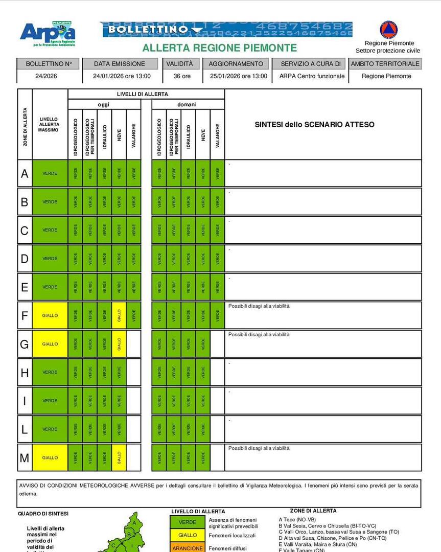 PCProvAL's tweet image. 🟡 #AllertaMeteo codice GIALLO (effetti localizzati) per #neve nella serata di oggi 24 Gennaio 2026 per #PianuraAlessandrina #Acquese #Novese #Ovadese #ValleStura #ValLemme
Peggioramento sul Piemonte tra il tardo pomeriggio odierno e le prime ore di doma… instagr.am/p/DT5FDm1lPNF/