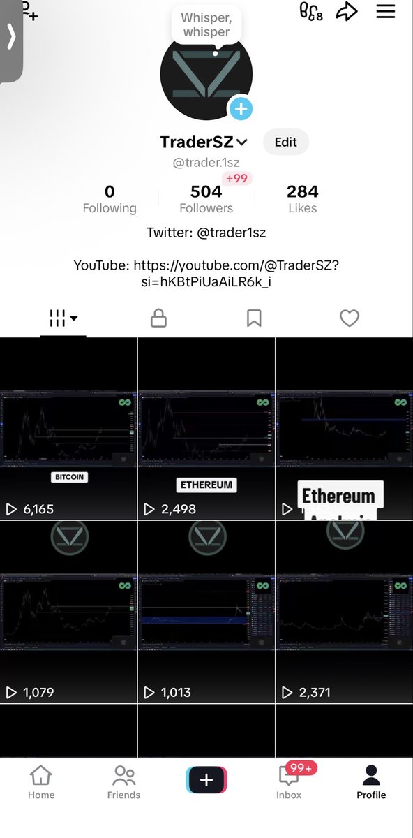 Snippet vids from my streams will be posted here on TikTok

Someone else manages for me I personally never used TikTok

tiktok.com/@trader.1sz?_r…