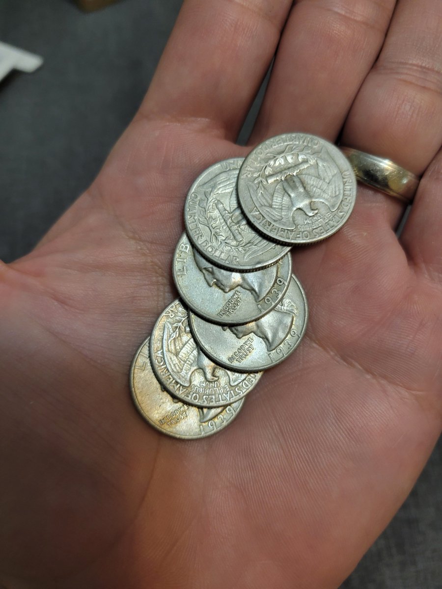 pnshdvermonster's tweet image. $1.50 of your grandparents 90% silver pocket change is now worth over $100 of your modern dollars.