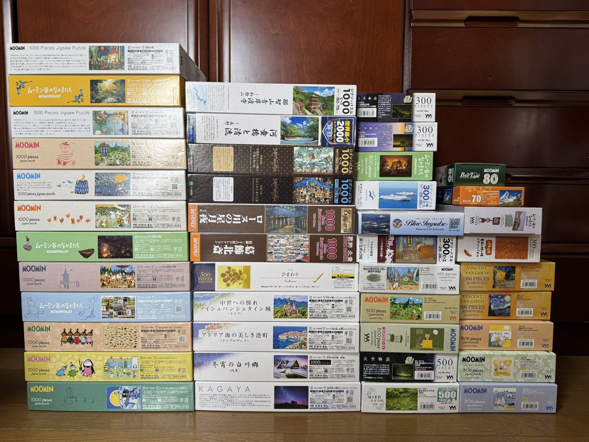 ちなみに昨年5月から作ったパズルの箱処分しようと思って最後に