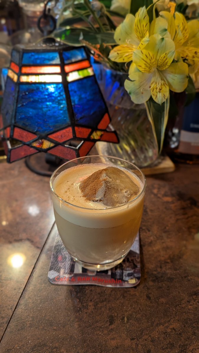 cafebarmarushin's tweet photo. マルシン自慢のコーヒーを使って作るオリジナルカクテル・ポアロ。 https://t.co/5YhiVdVgYh