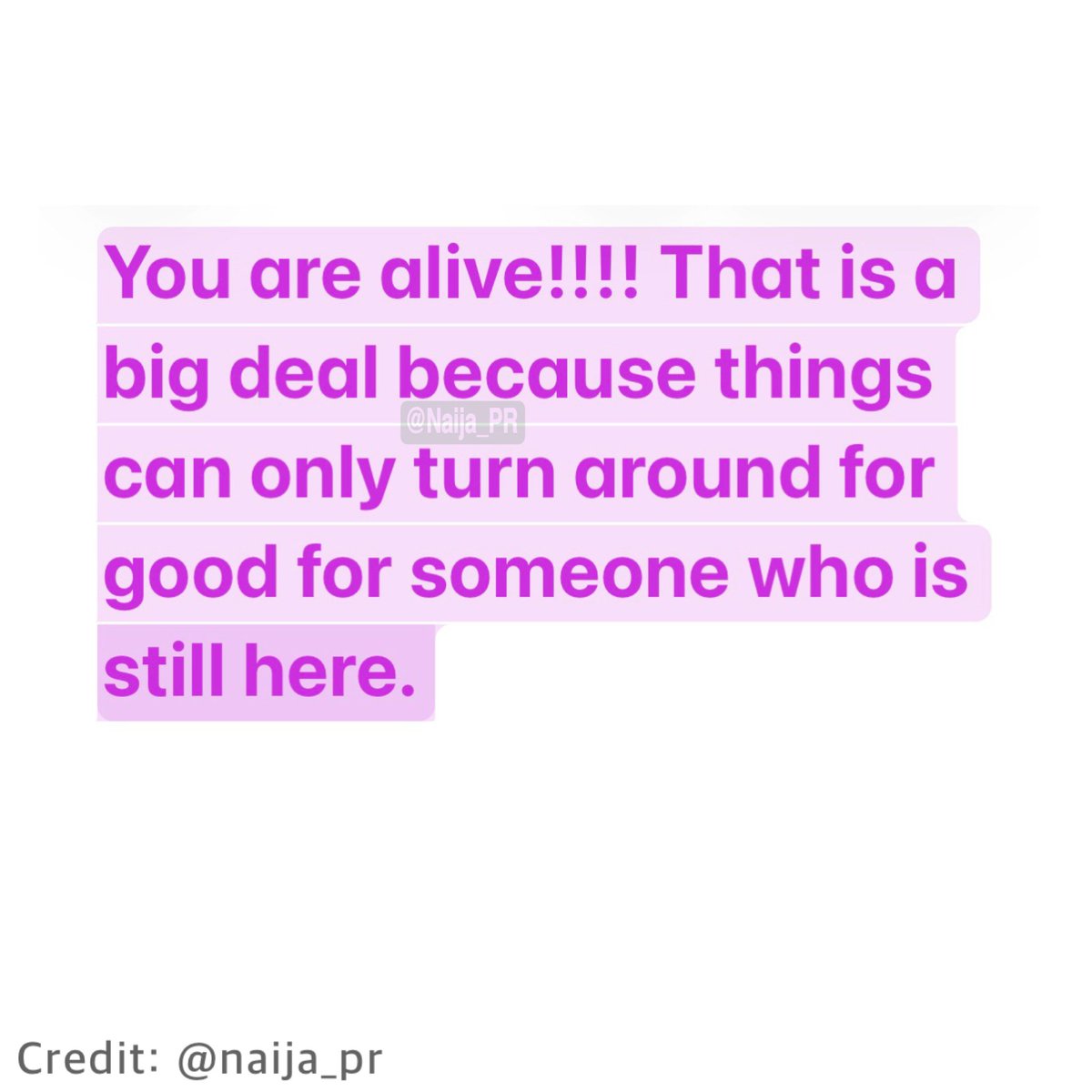Naija_PR's tweet photo. When there's life, there's hope 💡 https://t.co/LxQhtR9kR4