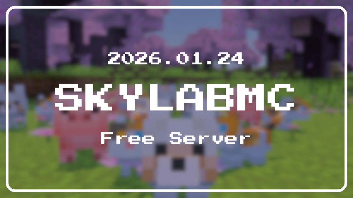 SKYLAB_MC's tweet image. Minecraft 無料サーバーの提供を開始致しました！

誰でも無料でご利用いただけますのでお気軽にご利用ください。

コミュニティにもご参加ください
discord.com/invite/5VffhN5…

#Minecraft #マイクラ #マイクラサーバー #SKYLABMC