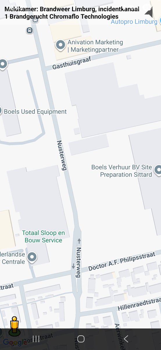 Brandgerucht bij Chromaflo Technologies