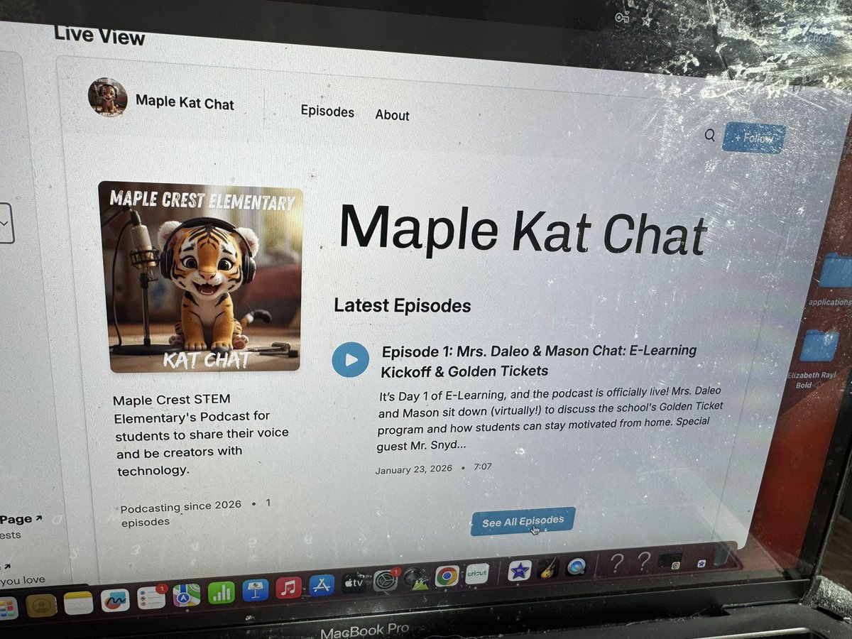 MCE_STEM's tweet photo. We have an offical podcast! Follow us on your favorite podcast platform and share! Check out our first episode featuring Mrs.
Daleo, Mason from Mrs. Yorks kindergarten class, and Mr. Snyder with Golden tickets. 

https://t.co/6SGTfRfn4C

https://t.co/1nHOqKU0Gq https://t.co/vylSitsFKz